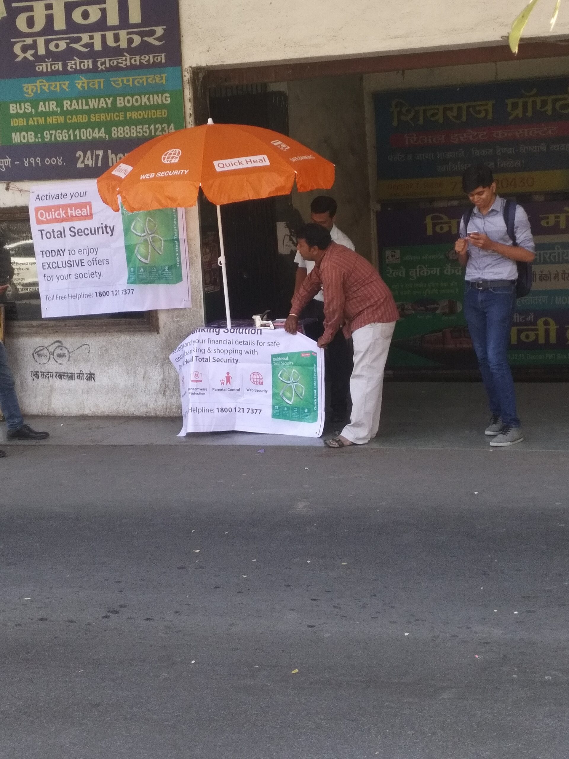 Quick Heal seller booth in Pune