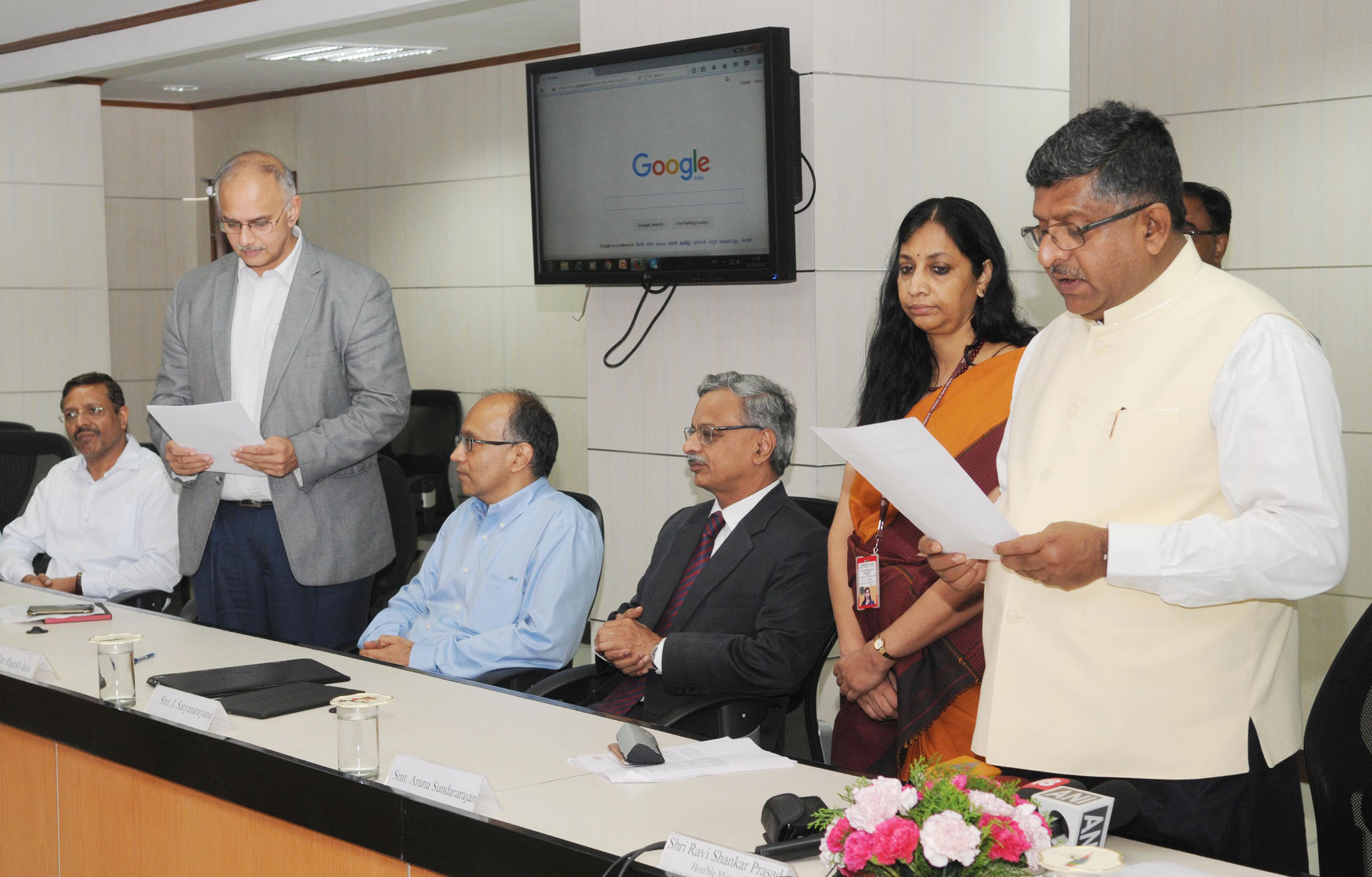 Persistent Systems founder Anand Deshpande at an official UIDAI event in New Delhi